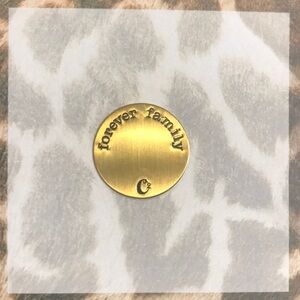 Large gold Origami Owl plate